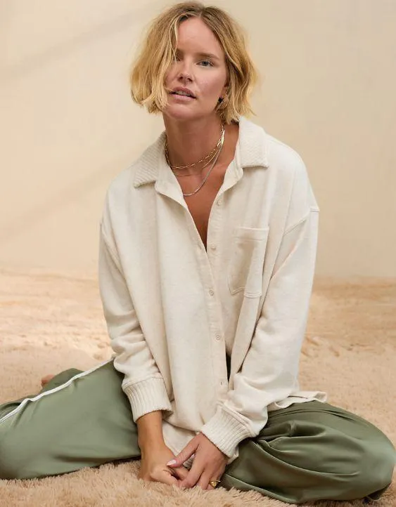 Aerie LumberJane Camisa de Fleece