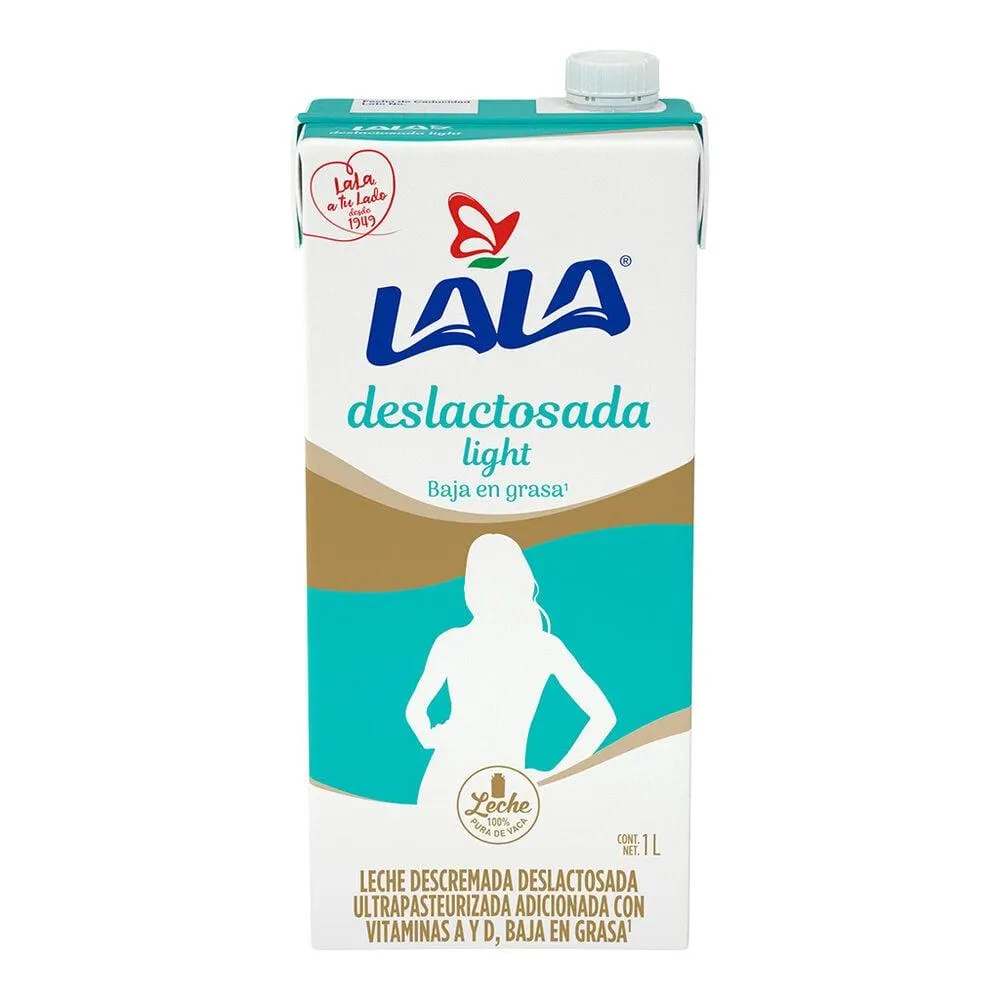 Leche UHT Deslactosada Light Lala 12/1 L