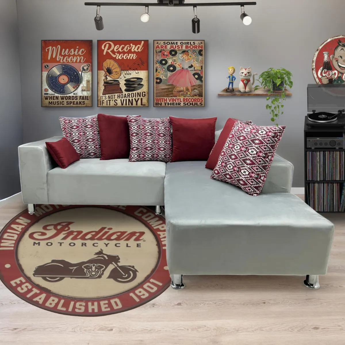 Sala Esquinera Nicollo color Vino