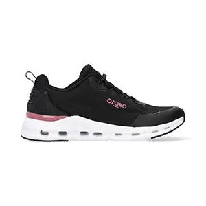 SNEAKER OZONO PARA MUJER ESTILO 608601 NEGRO