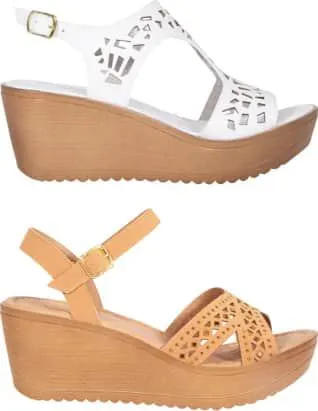 kit sandalia plataforma básica perforada