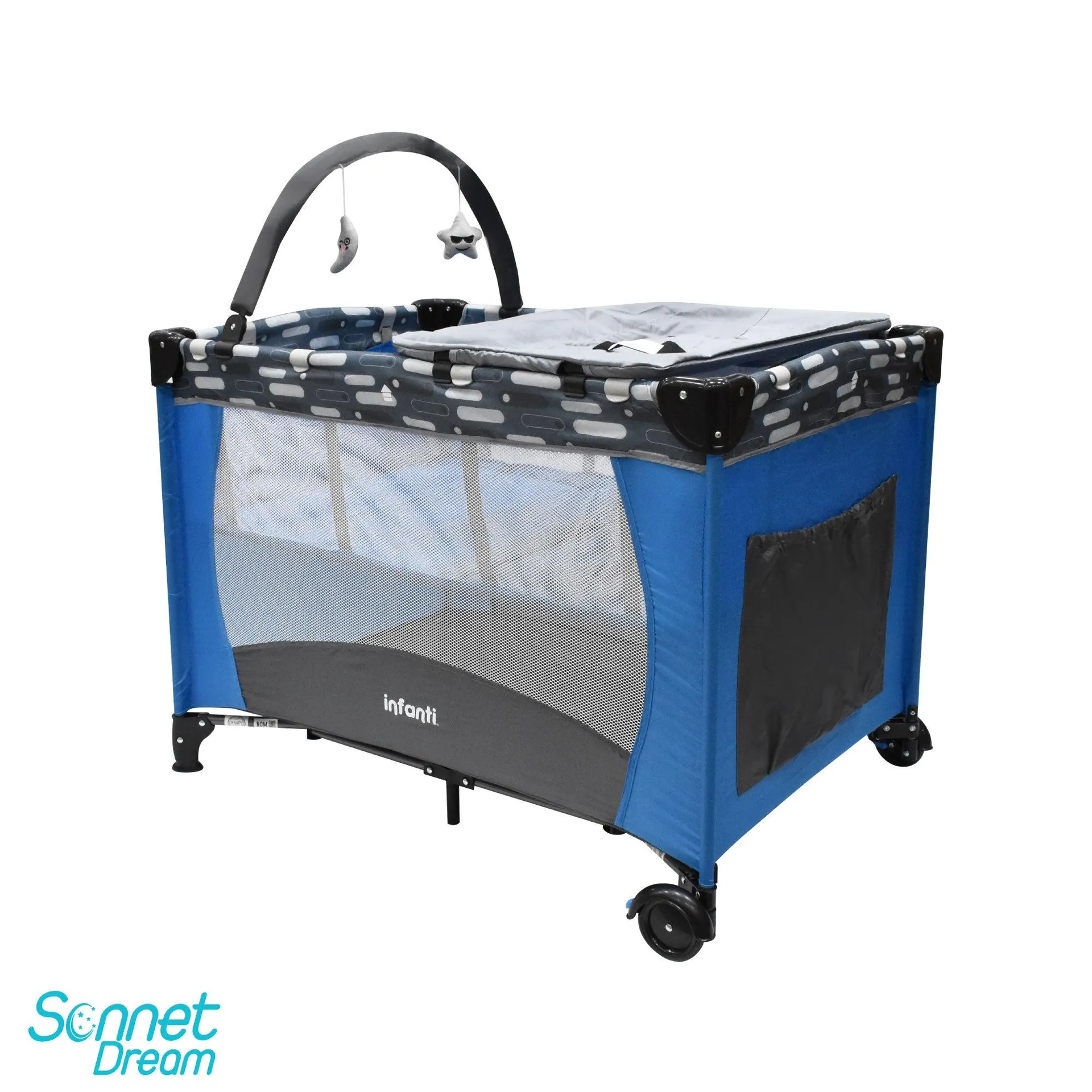 Cuna De Viaje Con Juguetero Y Cambiador