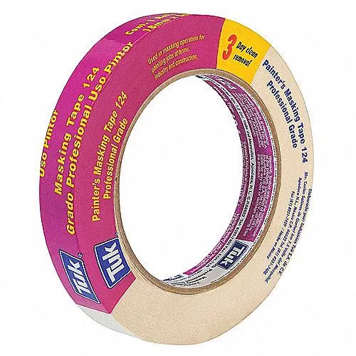 Cinta de Enmascarar con Respaldo de Papel y Adhesivo Hule - Resina