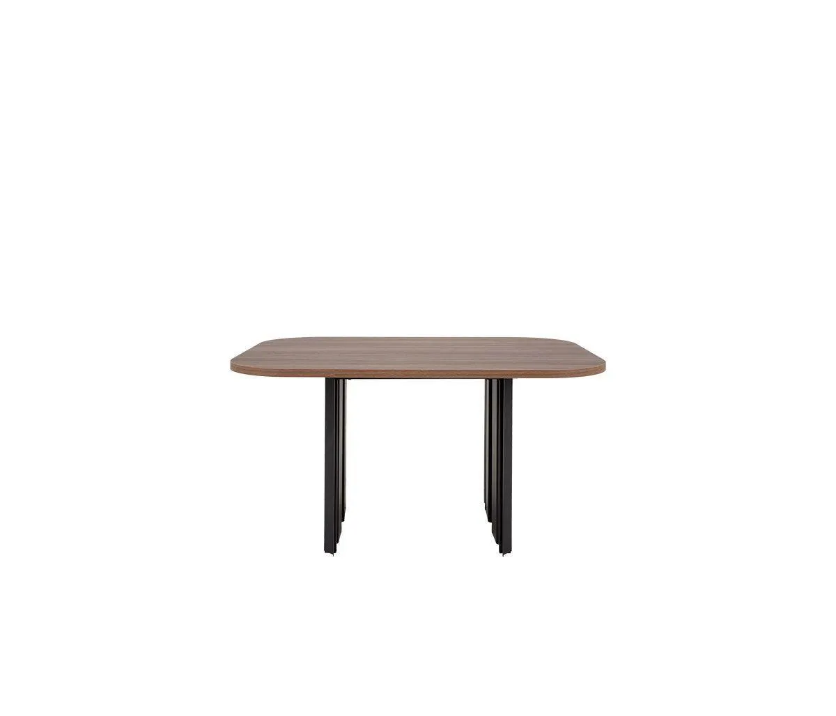 Mesa de centro Serrano 80 cm negra - Nogal