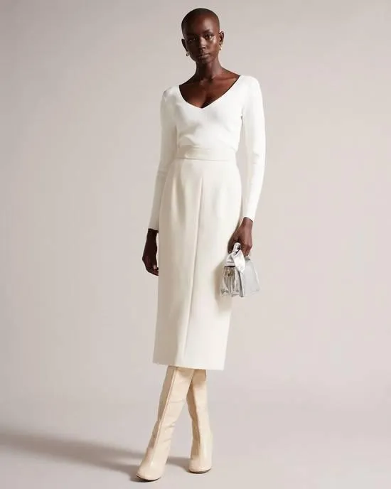 Falda Ted Baker Amberos Mujer Beige | MX-73861