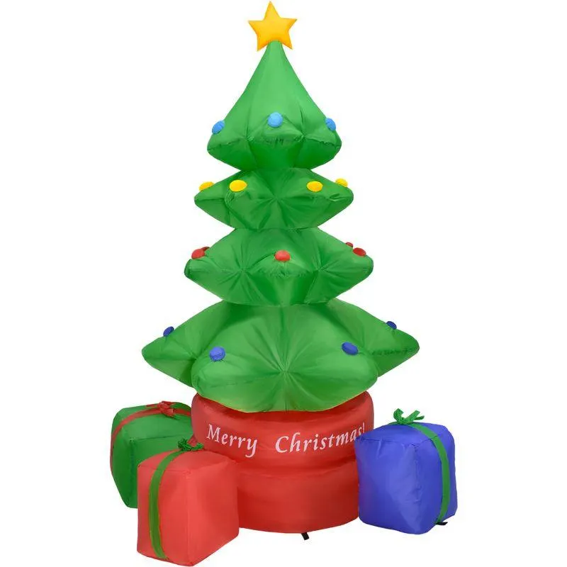 Inflable Navidad Arbol Giratorio 360 grados 2.2m Decoracion Led