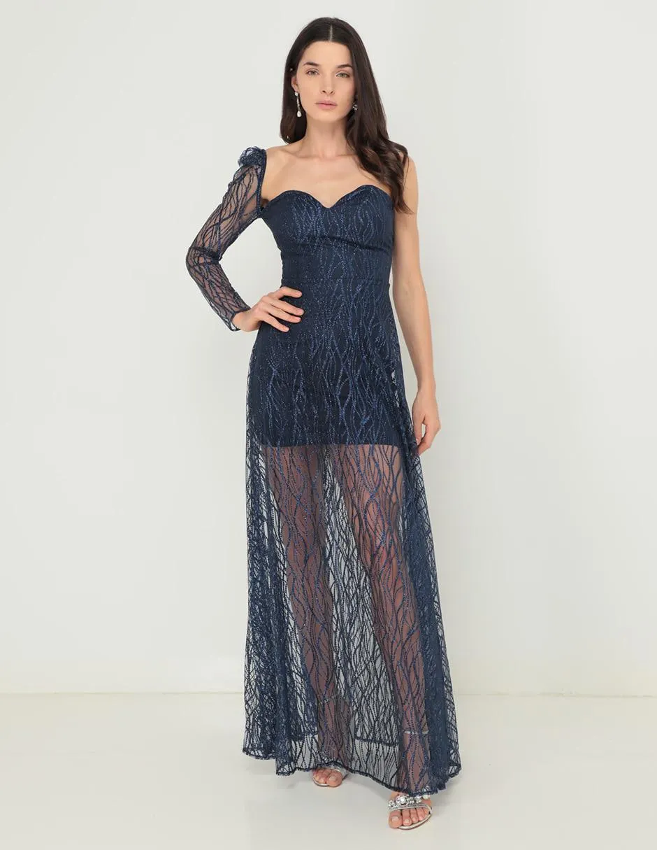 Vestido maxi de fiesta Rue de la Paix escote corazón