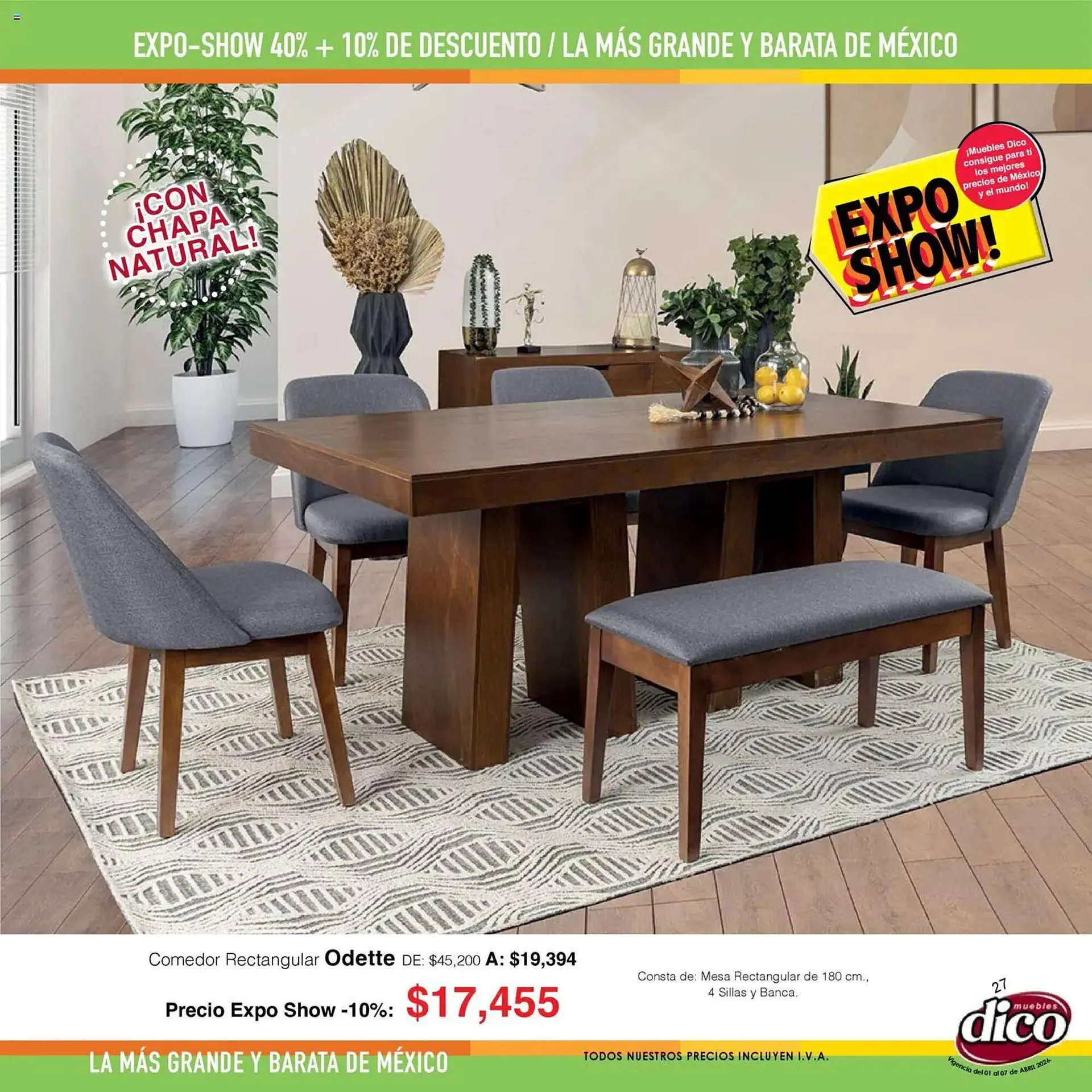 Catálogo de Catálogo Muebles Dico 1 de abril al 7 de abril 2026 - Pagina 27