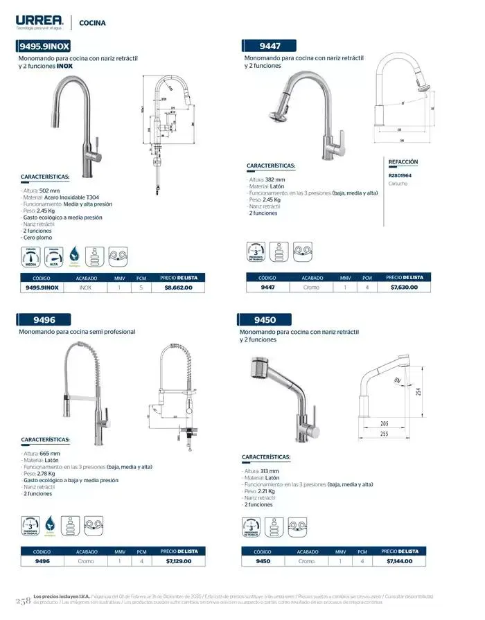 Catálogo de Catálogo Residencial 2025 28 de febrero al 28 de febrero 2026 - Pagina 264