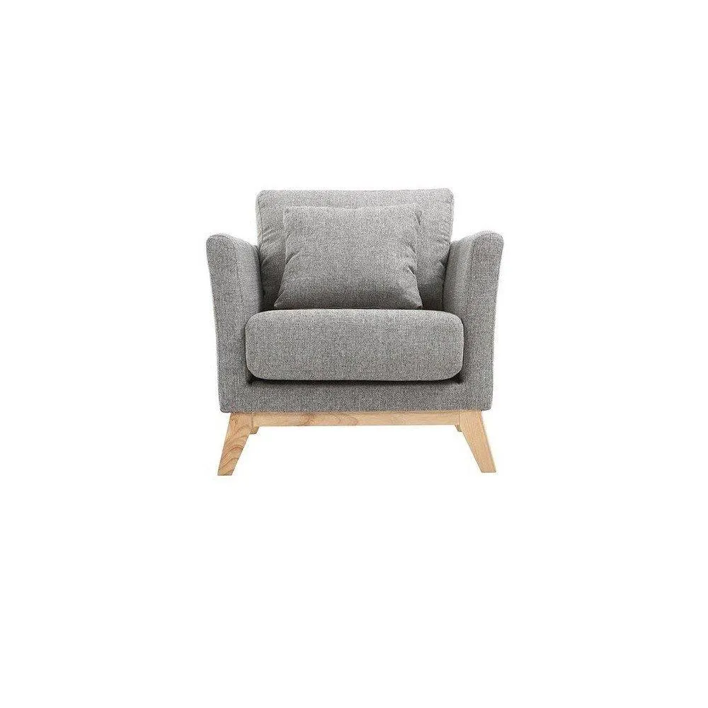 Prince - Sillón estilo moderno tela color gris