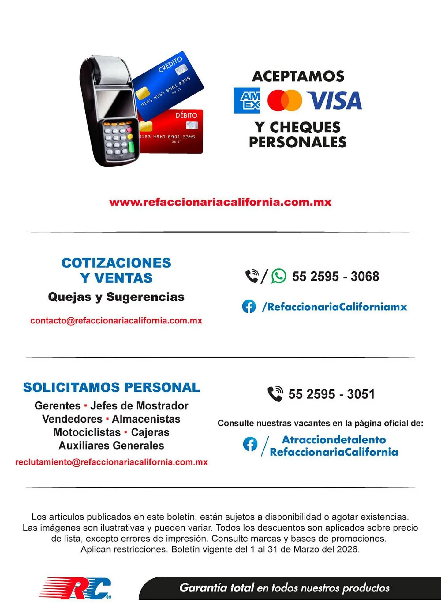 Catálogo de Catálogo Refaccionaria California 3 de marzo al 31 de marzo 2026 - Pagina 28