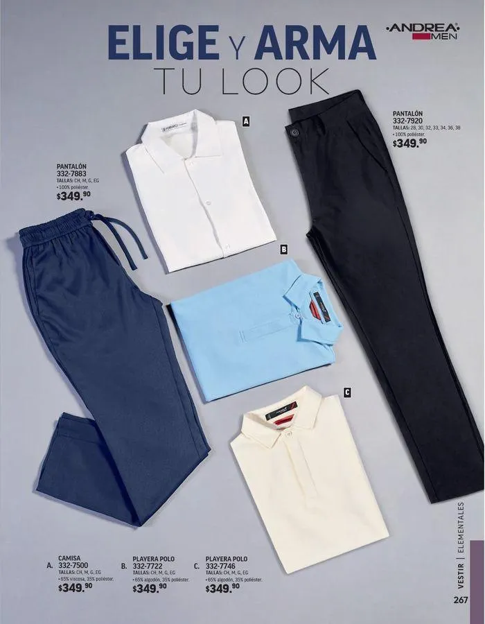 Catálogo de ANDREA - VESTIR CABALLERO 26 de agosto al 25 de enero 2025 - Pagina 85