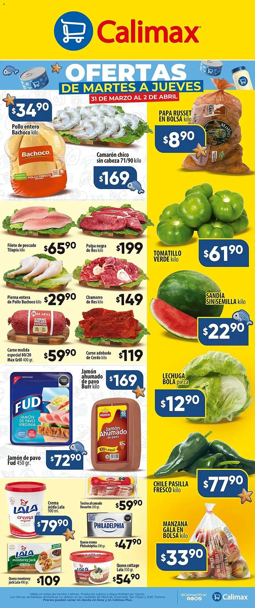 Catálogo de Folleto Calimax 31 de marzo al 2 de abril 2026 - Pagina 1