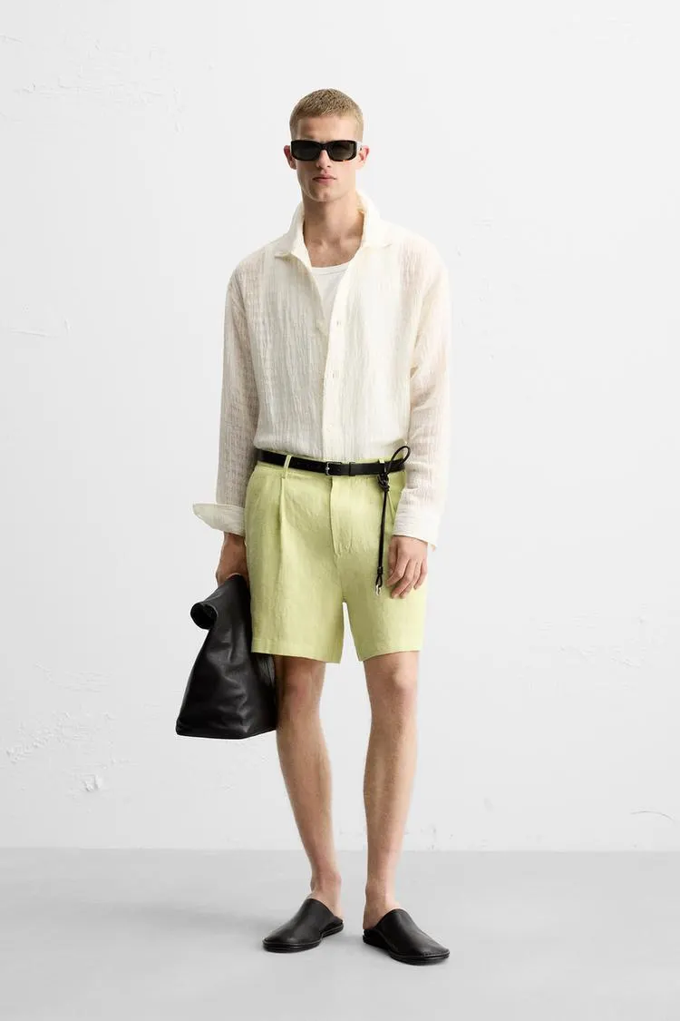 CAMISA ESTRUCTURA LINO - ALGODÓN