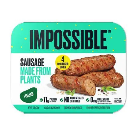 Salchicha Italiana Base de Plantas Impossible Foods