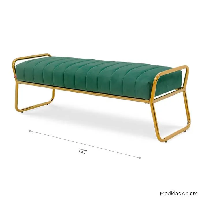 Banca Tela Verde/dorado Nazu