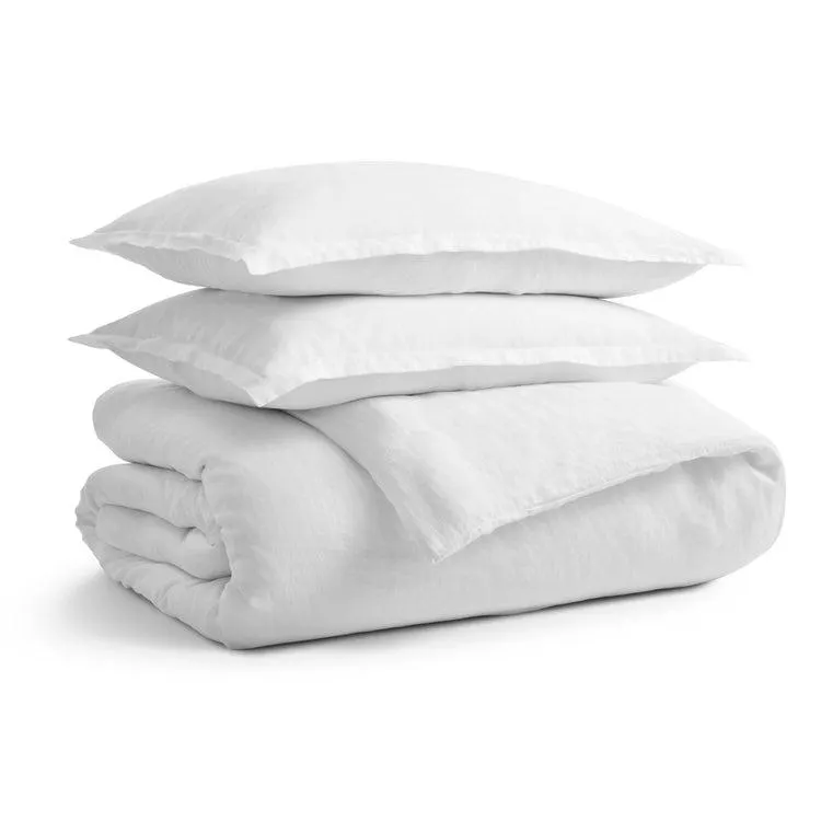 Blu Dot Stone Washed Linen Duvet Set