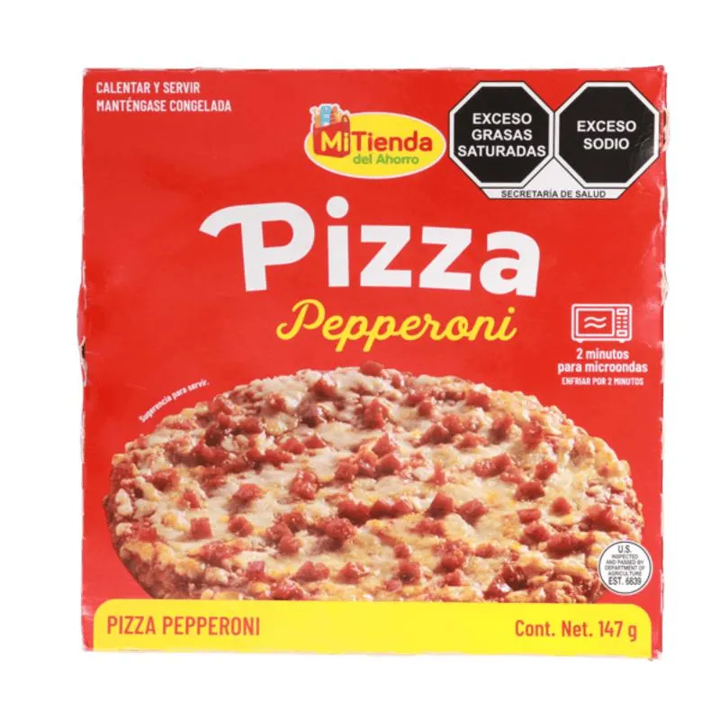 Mi Tienda Pizza Congelada Pepperoni 147 g