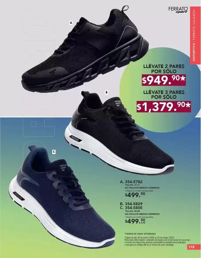 Catálogo de ANDREA | CALZADO CABALLERO 26 de enero al 24 de mayo 2025 - Pagina 115