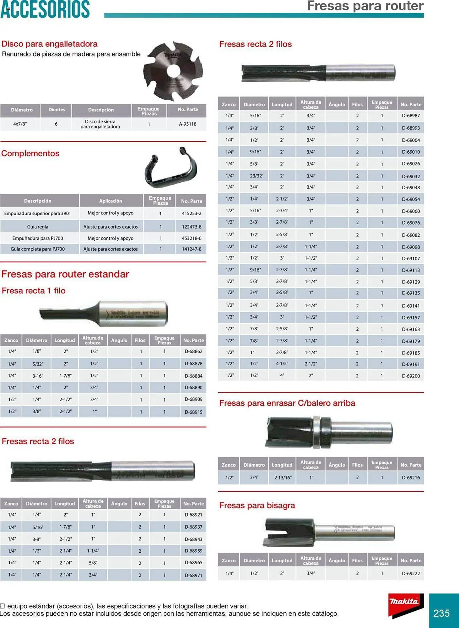 Catálogo de Catálogo Makita 8 de julio al 31 de diciembre 2025 - Pagina 235
