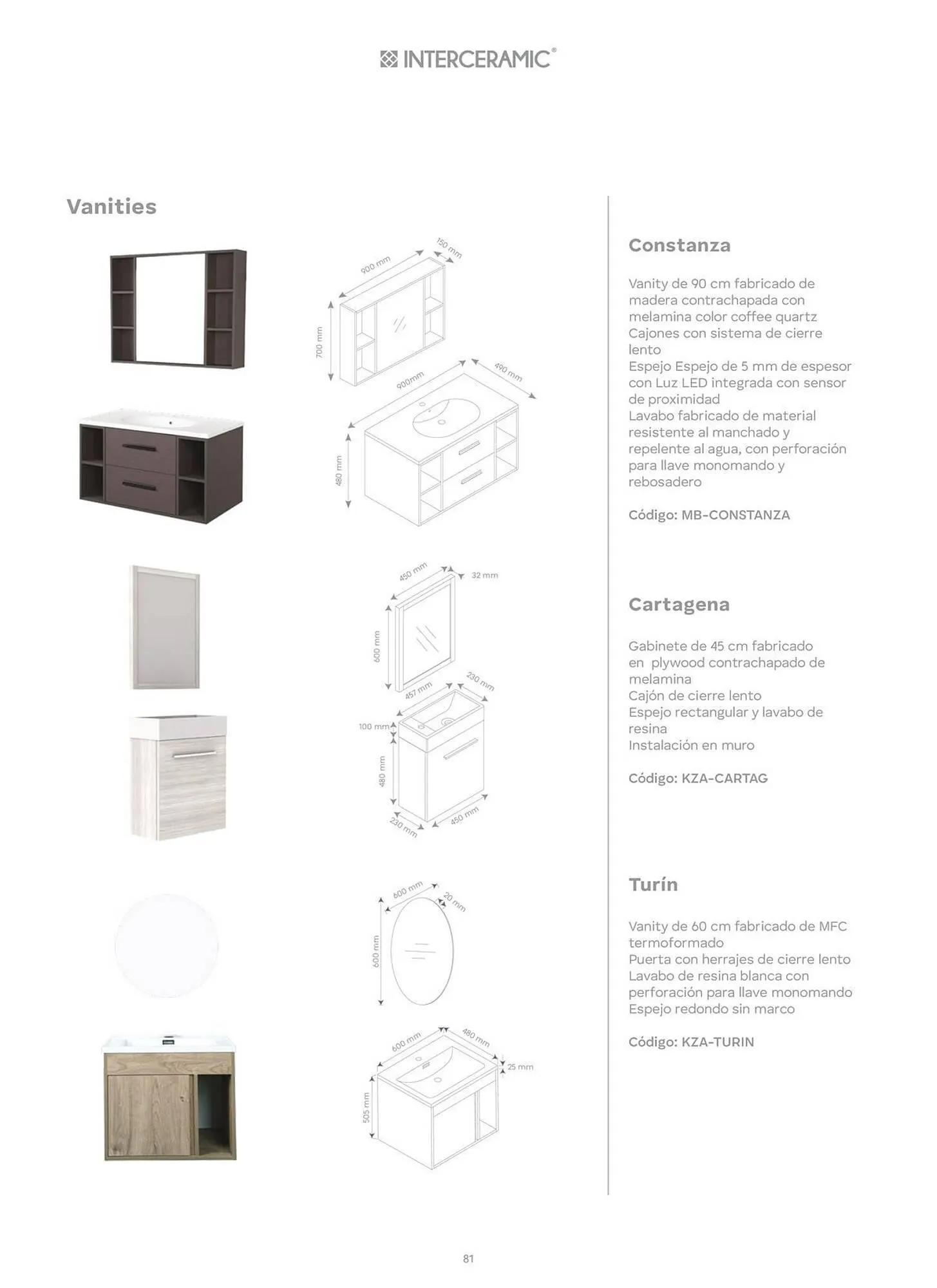 Catálogo de Catálogo Interceramic 3 de octubre al 3 de octubre 2026 - Pagina 81