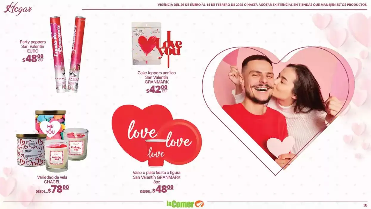 Catálogo de La Comer especial San Valentín 29 de enero al 14 de febrero 2025 - Pagina 16