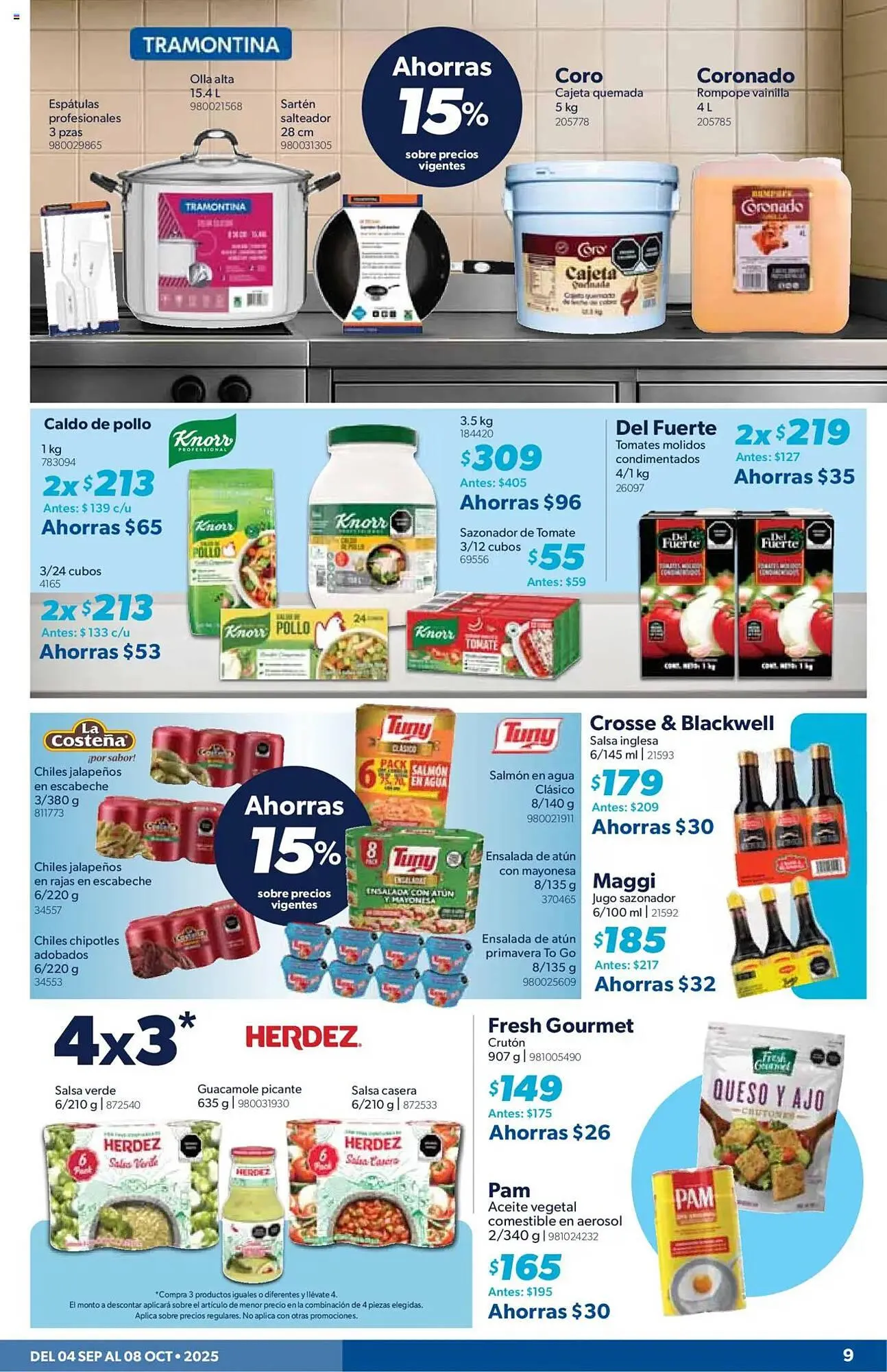 Catálogo de Catálogo Sam's Club 4 de septiembre al 8 de octubre 2025 - Pagina 9