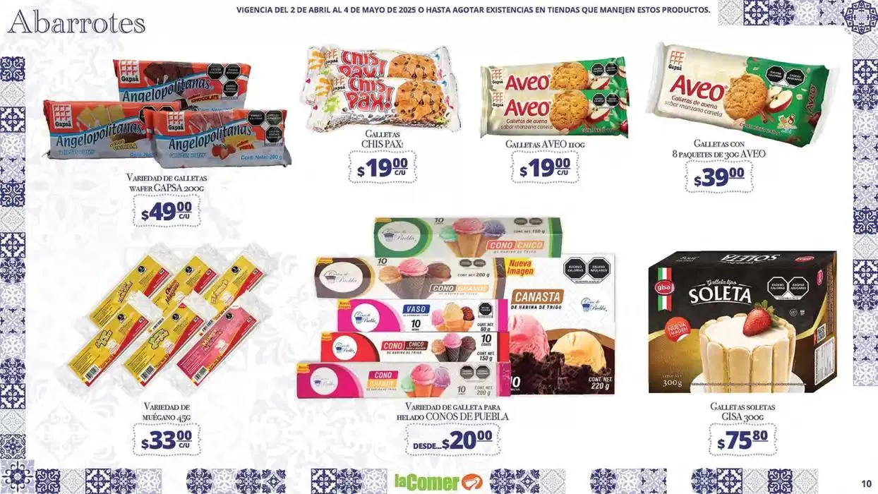 Catálogo de La Comer Puebla Rincones de México 2 de abril al 4 de mayo 2025 - Pagina 10