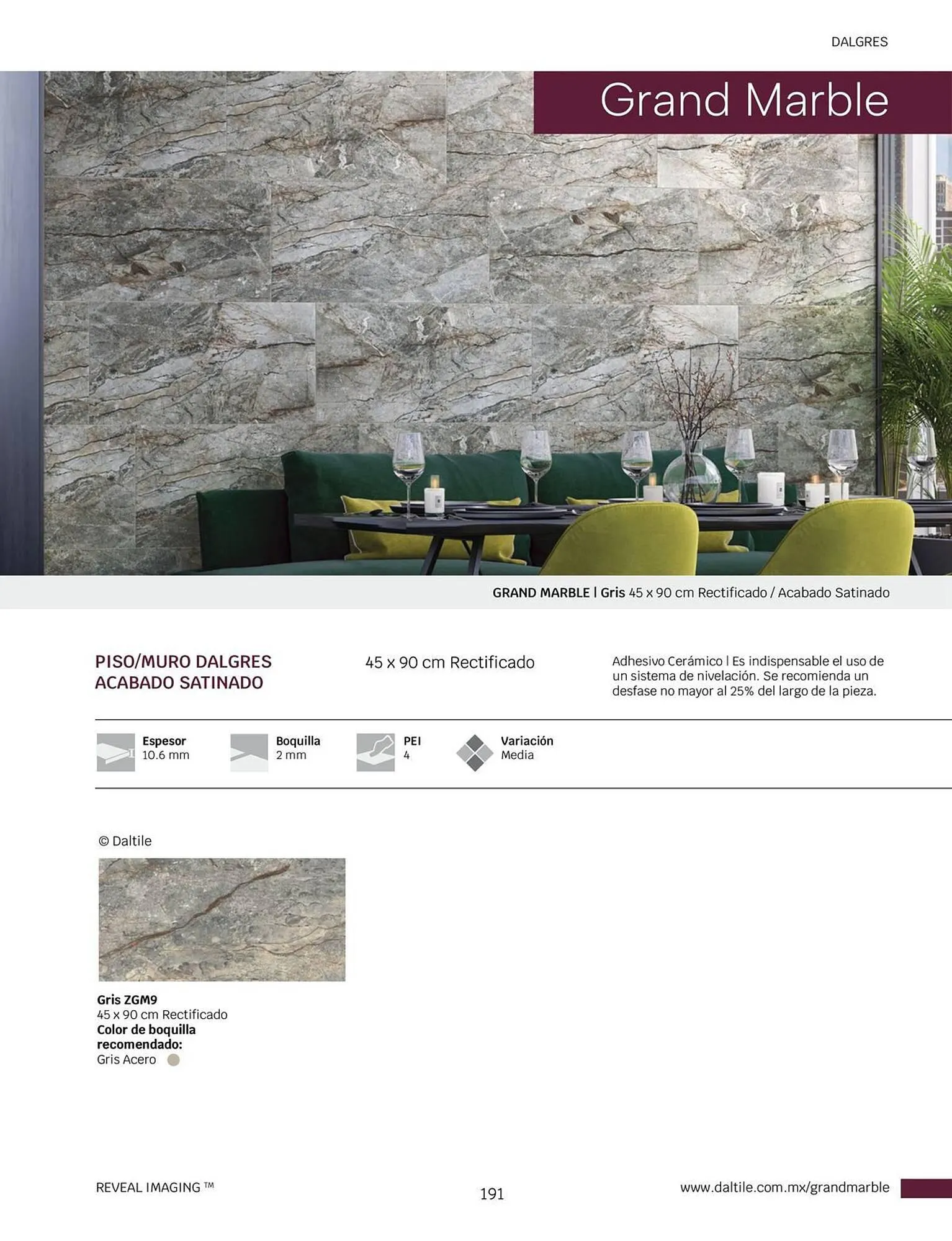 Catálogo de Catálogo Daltile 1 de enero al 31 de diciembre 2024 - Pagina 191