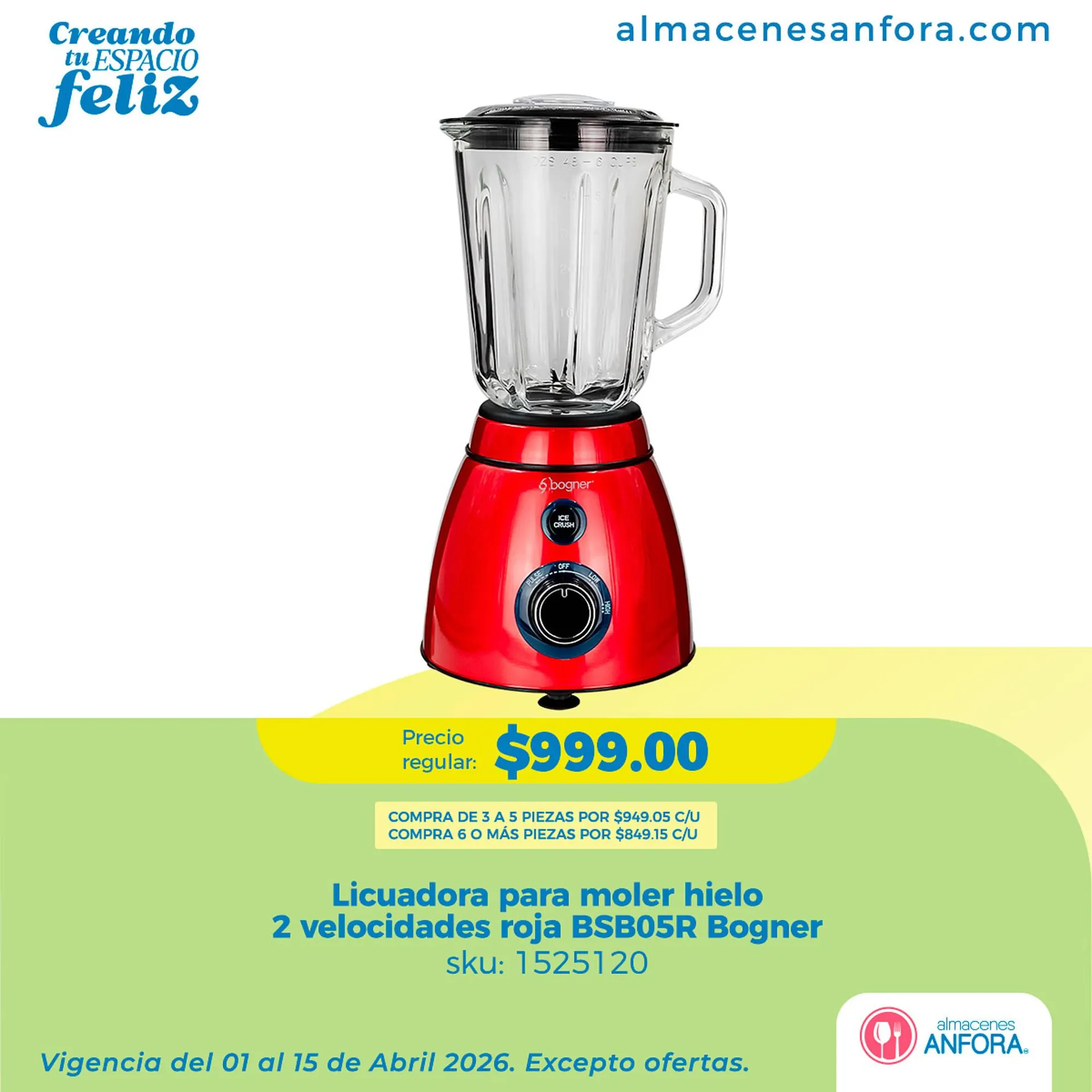 Catálogo de Catálogo Almacenes Anfora 15 de abril al 15 de abril 2026 - Pagina 4