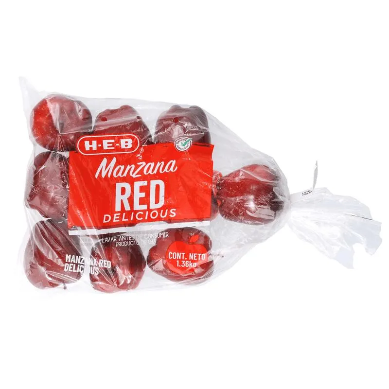 Manzana Red Delicious Importada en Bolsa 1.36 kg