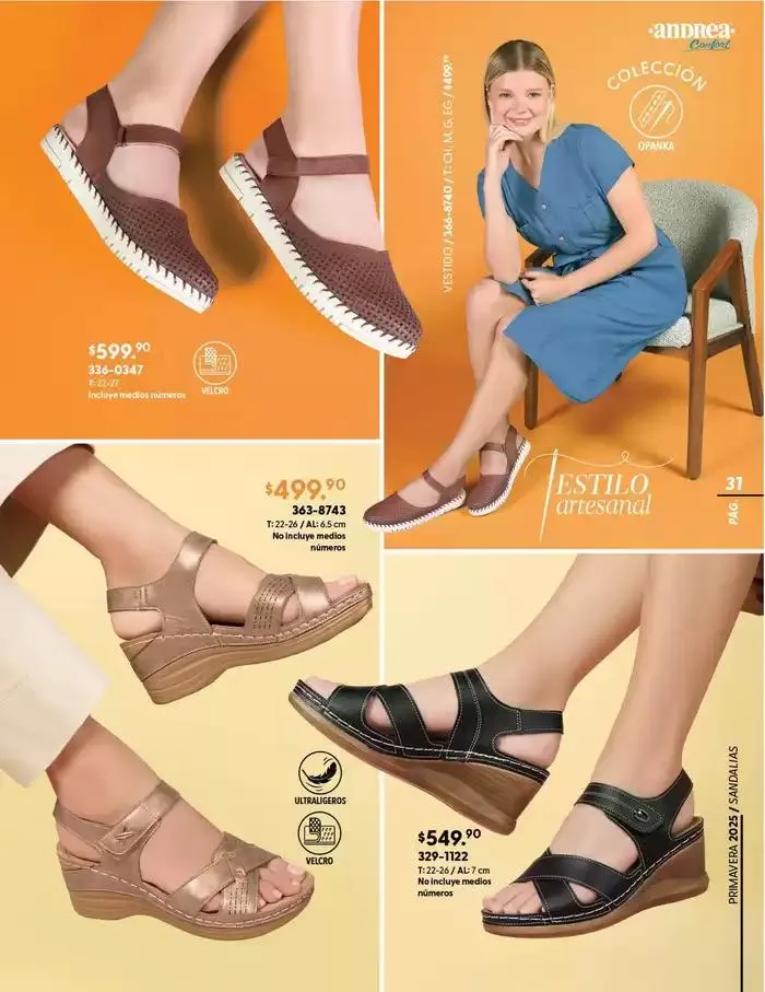 Catálogo de ANDREA | CALZADO CONFORT 26 de enero al 24 de mayo 2025 - Pagina 31
