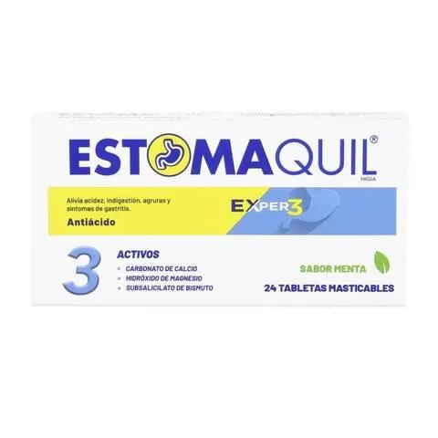 Estomaquil Exper 3 Tabletas Masticables Sabor Menta