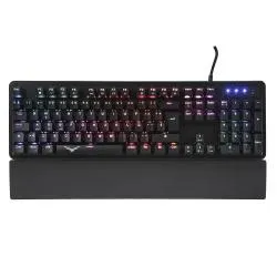 Teclado Gamer Naceb Black Cobra RGB, Teclado Mecánico, Alámbrico, Negro (Español)