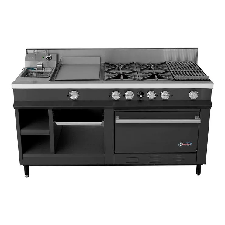 Estufa San-Son 7 equipos en uno, color negro