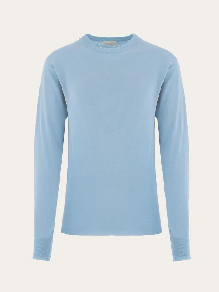 Jersey de cuello redondo doble prenda