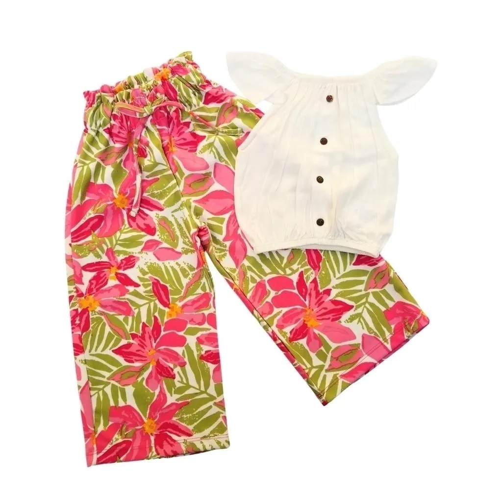 Conjunto con pantalón de flores