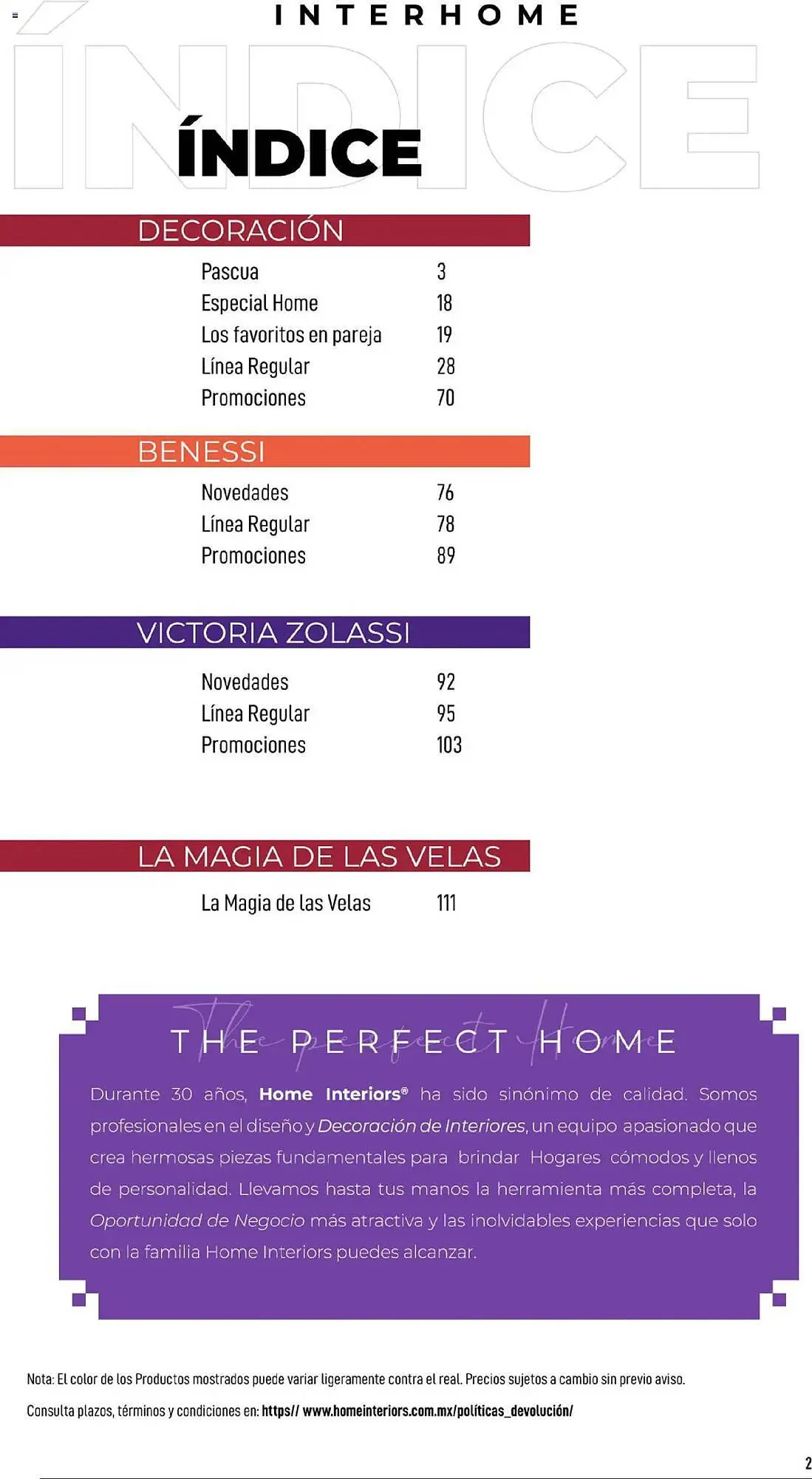 Catálogo de Catálogo Home Interiors 17 de febrero al 28 de marzo 2025 - Pagina 2