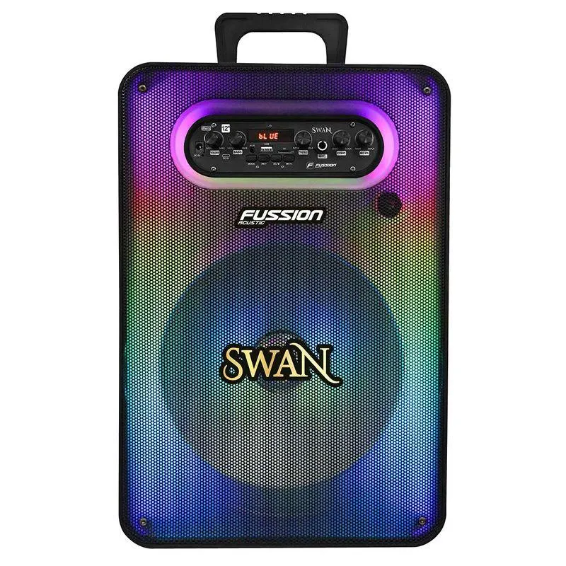 Bafle Amplificado Fussion 12 Pulgadas Negro PBS-12SWAN