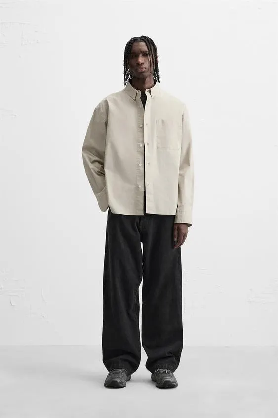 CAMISA RELAXED FIT BOLSILLO