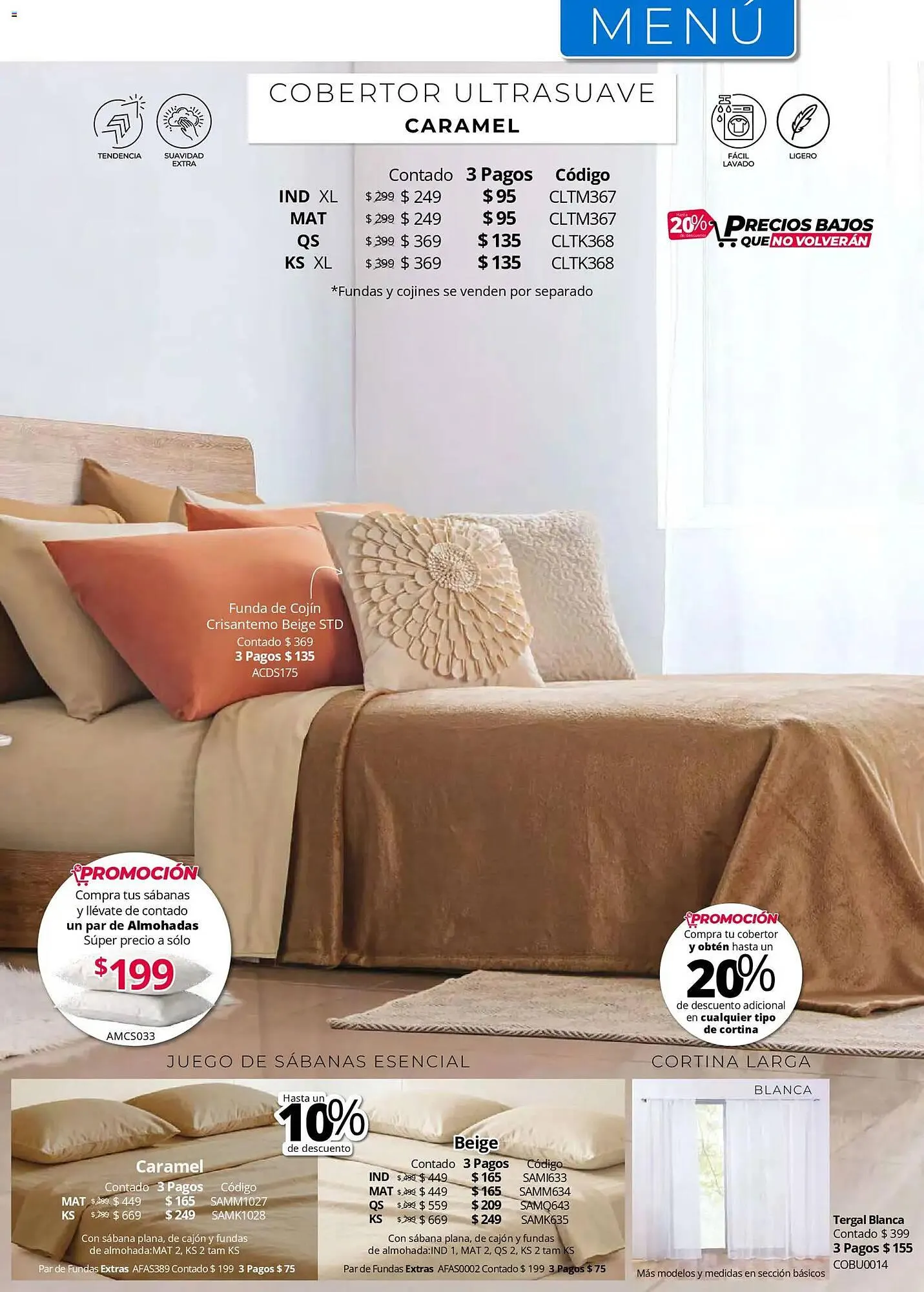 Catálogo de Catálogo Colchas Concord 1 de mayo al 1 de agosto 2026 - Pagina 264