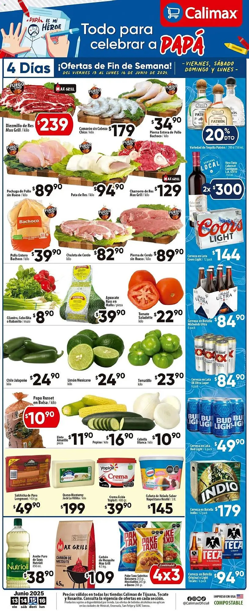 Catálogo de Catálogo Calimax 14 de junio al 16 de junio 2025 - Pagina 1