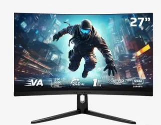 Monitor Gamer Curvo Balam Rush Ultra Earth Plus MGM27C LED 27", 1920x1080 Full HD, G-Sync/FreeSync, 240Hz, HDMI/DisplayPort, Negro