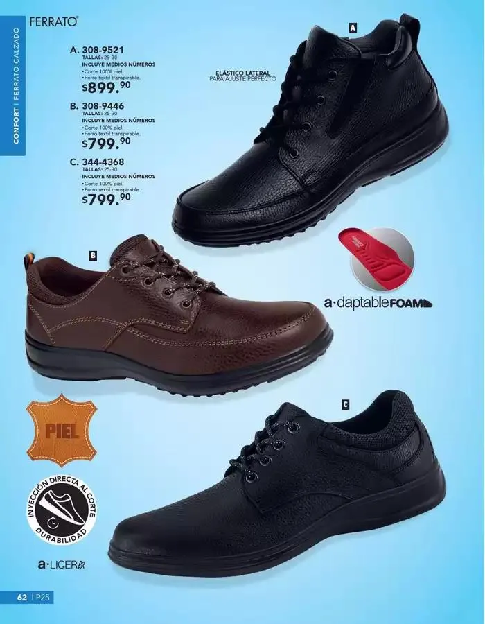 Catálogo de ANDREA | CALZADO CABALLERO 26 de enero al 24 de mayo 2025 - Pagina 62