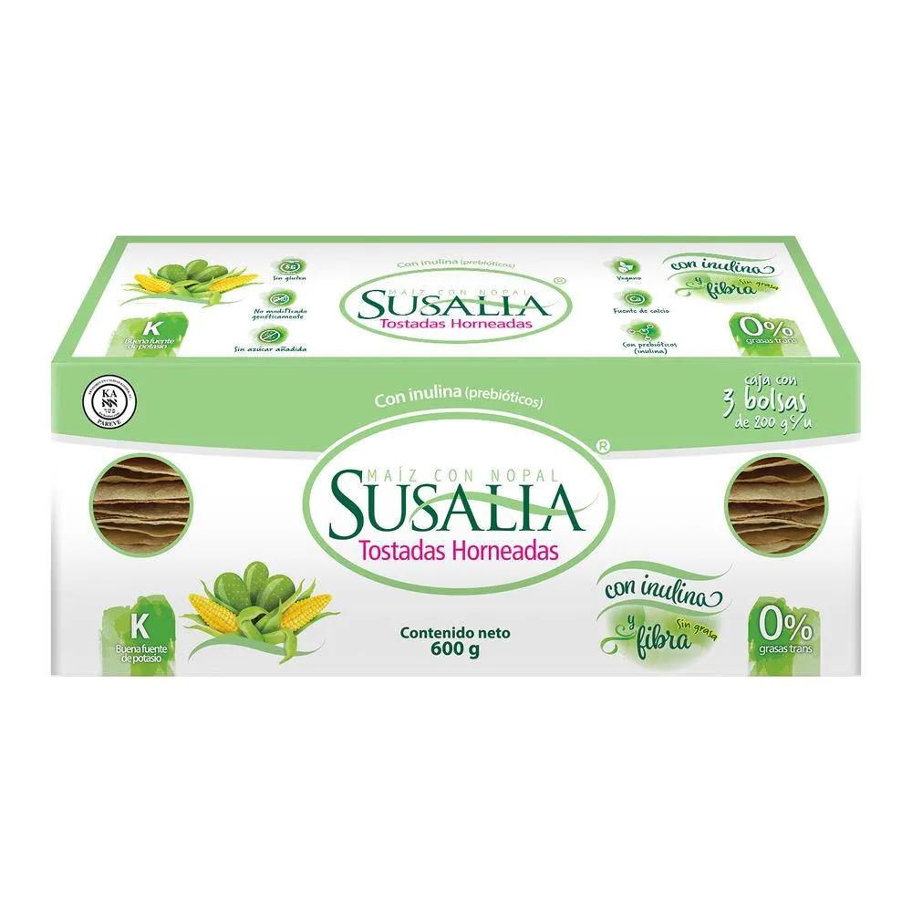 Tostadas Horneadas con Nopal Susalia 3/200g