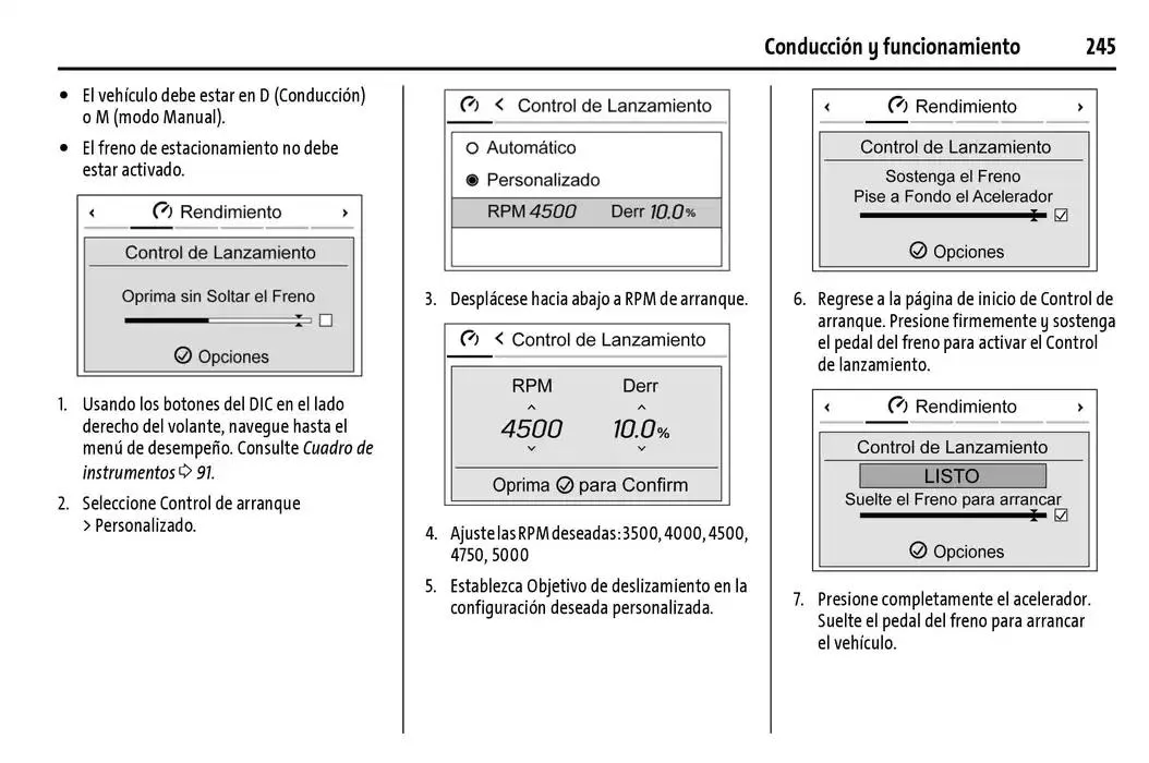 Catálogo de Chevrolet Corvette Stingray Manual del propietario 22 de enero al 31 de diciembre 2025 - Pagina 246