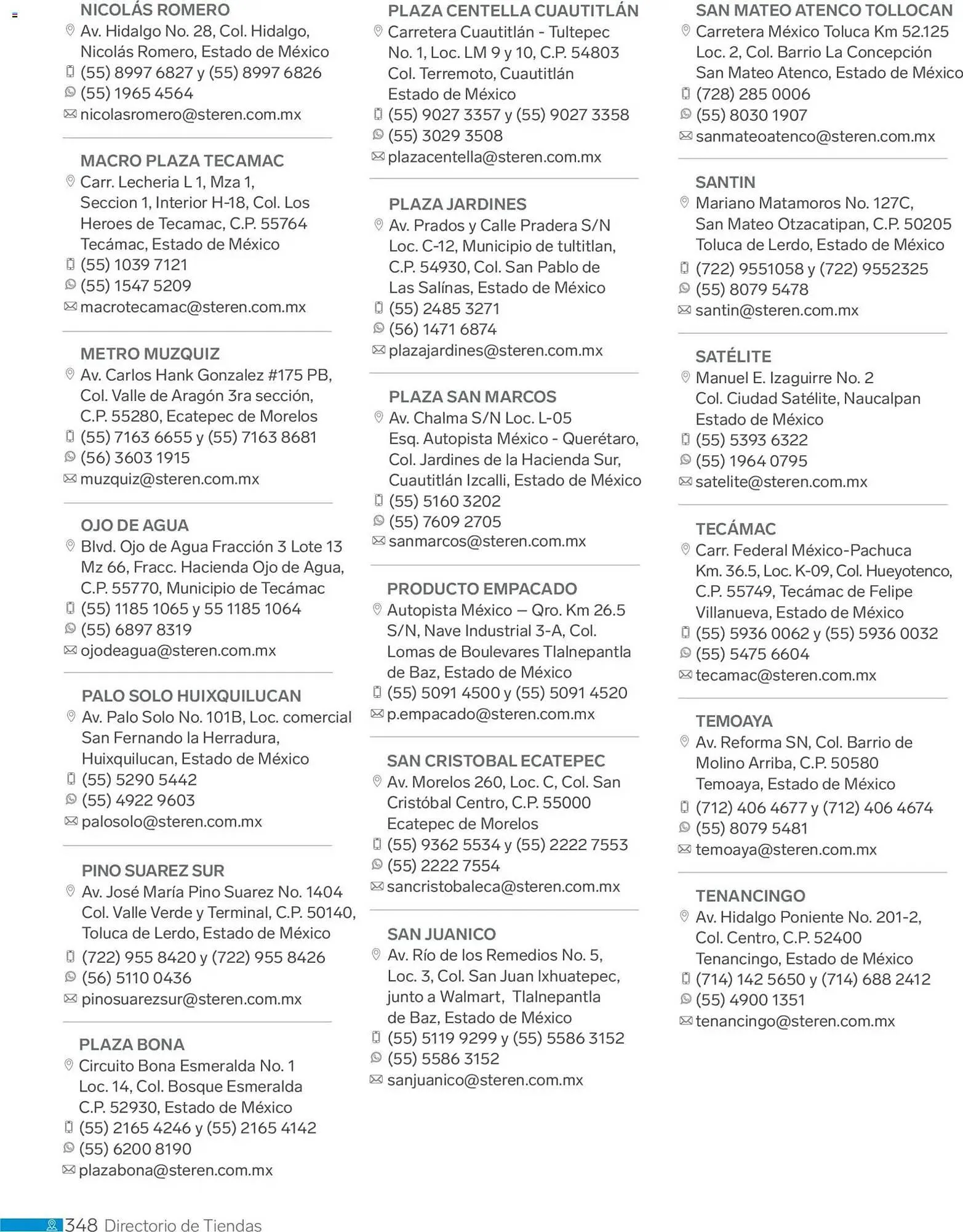 Catálogo de Catálogo Steren 1 de enero al 1 de enero 2027 - Pagina 360