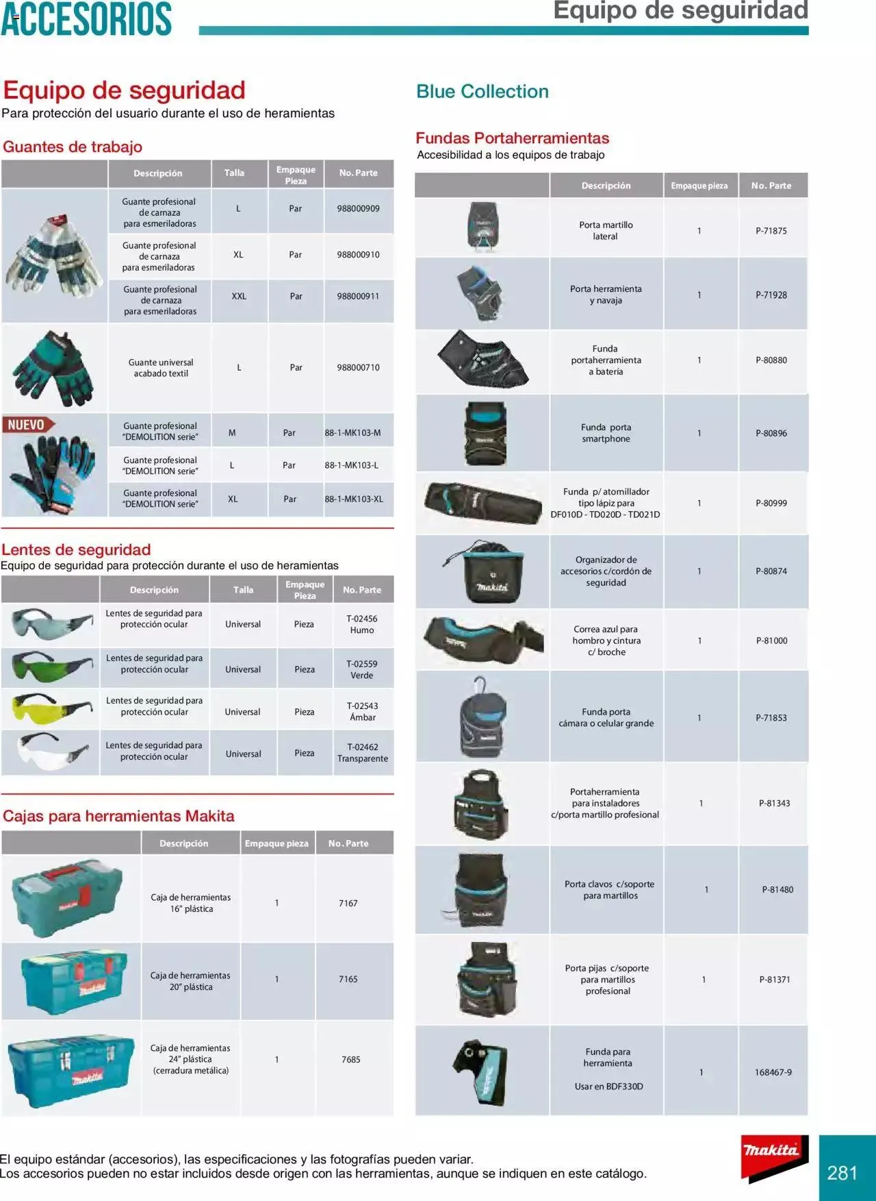 Catálogo de Makita Ofertas Accesorios 5 de septiembre al 31 de diciembre 2023 - Pagina 281