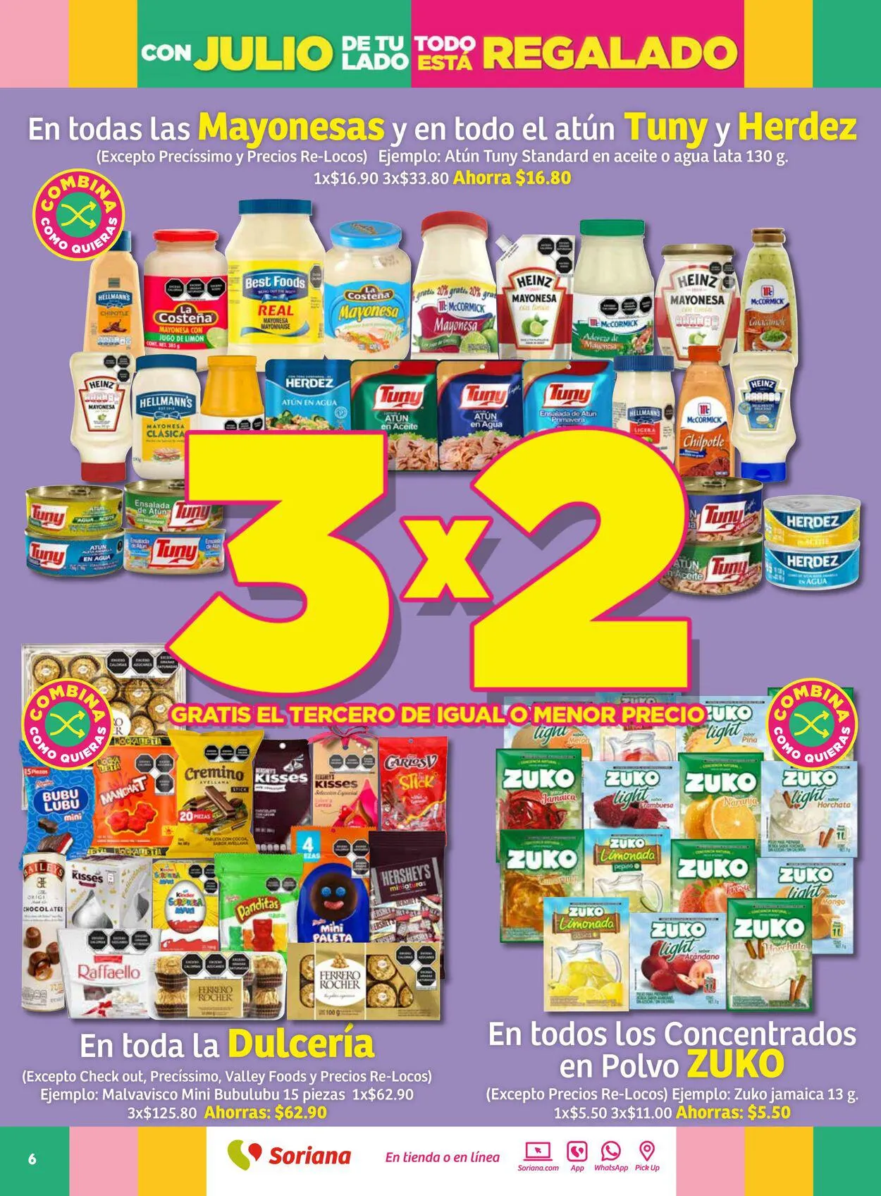 Catálogo de Soriana - Folleto Julio Regalado Mercado Nacional Oferta actual 13 de julio al 20 de julio 2023 - Pagina 6