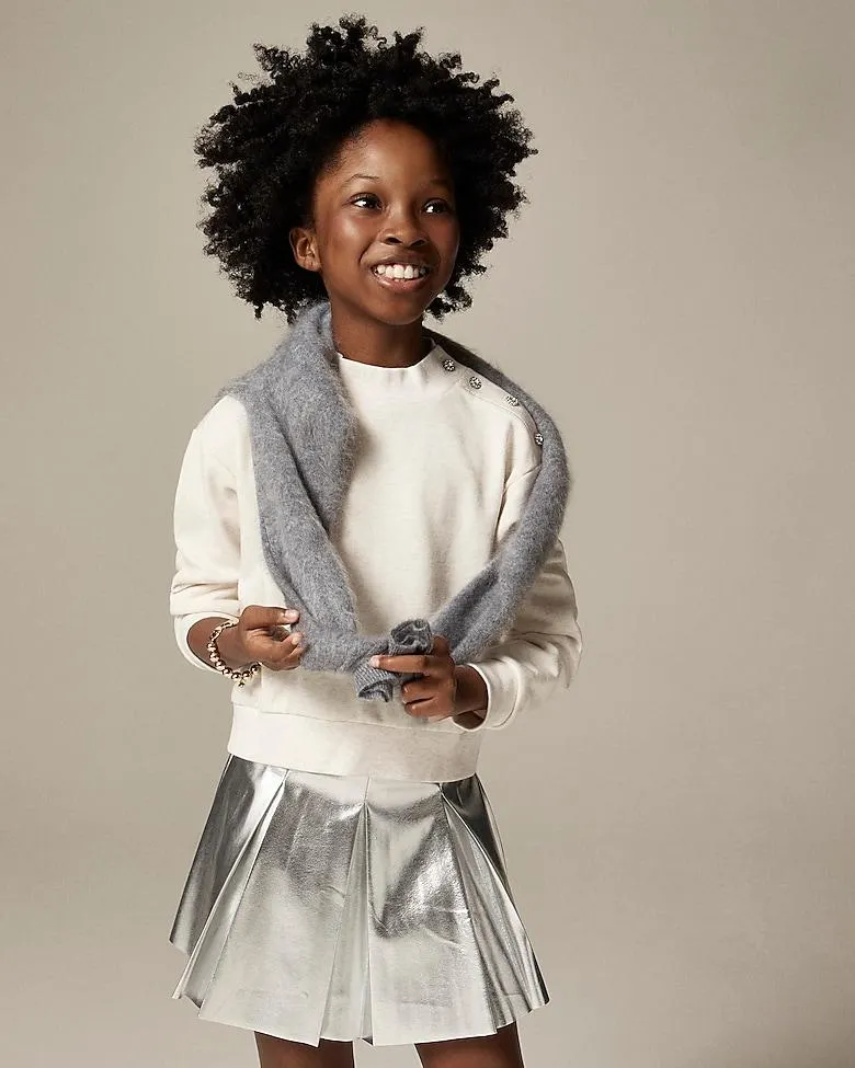 Girls' disco sweatshirt